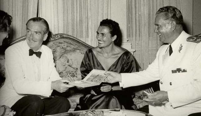 Jovanka Broz i Tito sa engleskim šefom diplomatije Entonijem Idnom