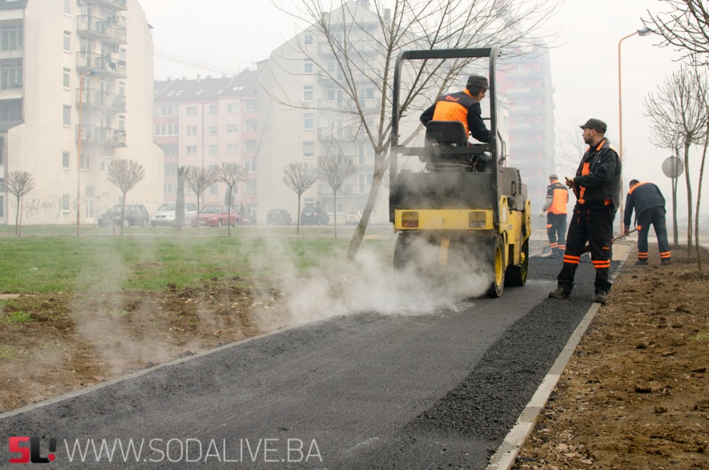 Asfaltiranje u Lukavcu